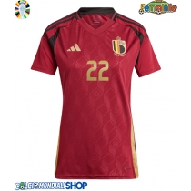 Maglie da calcio Belgio Jeremy Doku #22 Prima Maglia Femminile Europei 2024 Manica Corta